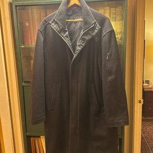 Bugatti wool and cashmere men’s full length coat.